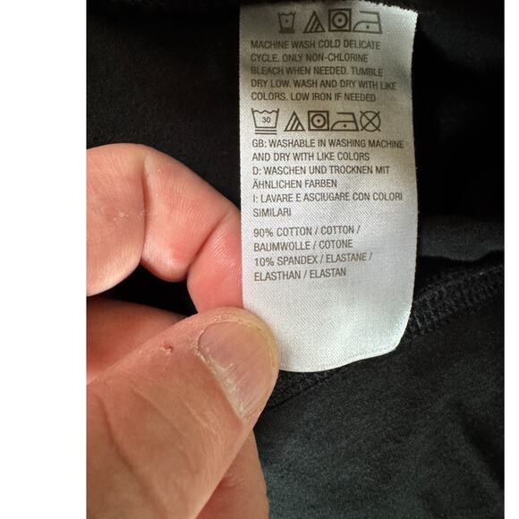 Denim & Co Active Duo Stretch Slim Leg Pants Black Medium Petite PullOn Casual - Picture 7 of 9